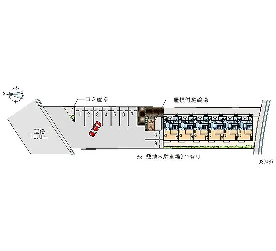 ★手数料０円★高知市一宮中町１丁目 月極駐車場